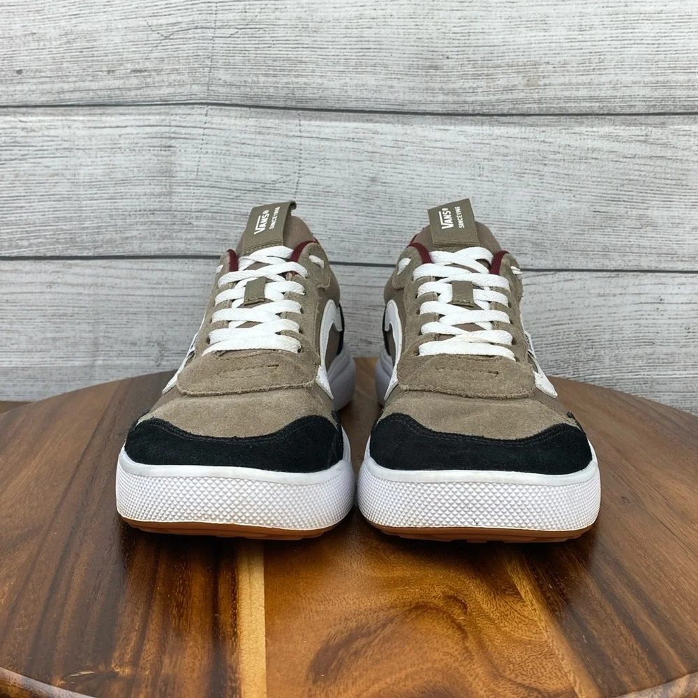 Vans Range EXP Walnut Brown Canvas Suede Shoes Men’s Sneaker Size 9.5